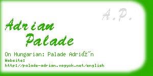 adrian palade business card